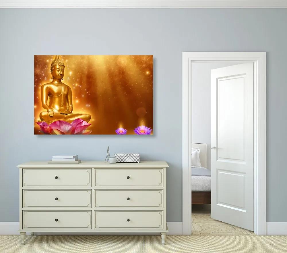 Εικόνα χρυσό Βούδα - 120x80