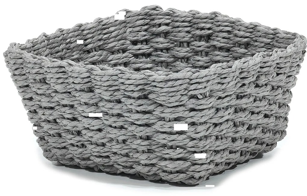 Καλάθι Τετράγωνο Γκρι 20x20x10cm