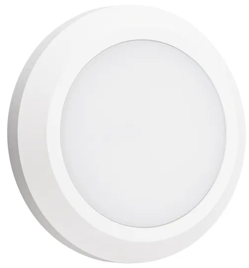 LED WALL ROUND LUMINAIRE WHITE 230V AC IP65 4W 3000K 310LM RA80 ACA SLIM01NW