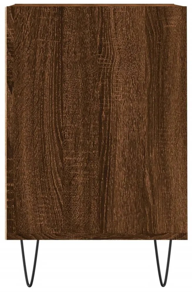 vidaXL Έπιπλο Τηλεόρασης Καφέ Δρυς 100x35x55 εκ. Επεξεργασμένο Ξύλο