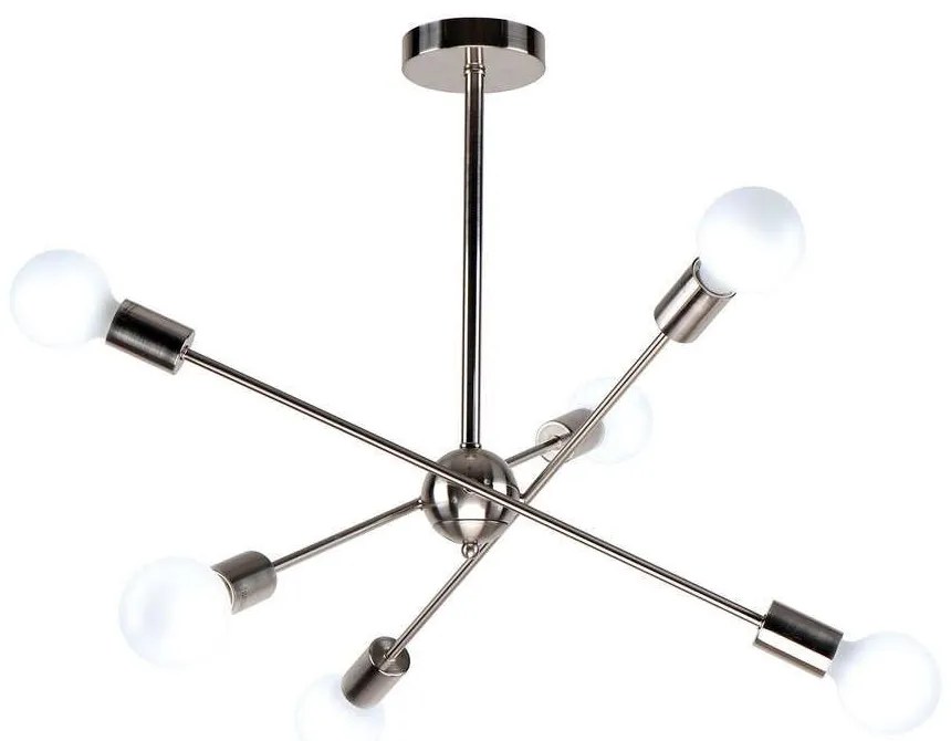 Φωτιστικό Οροφής Gwen 77-8095 75x75x57 Nickel Homelighting Metal