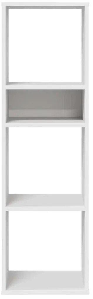 vidaXL Βιβλιοθήκη με 5 Ράφια Λευκή 34x31x112 εκ. Επεξεργασμένο Ξύλο