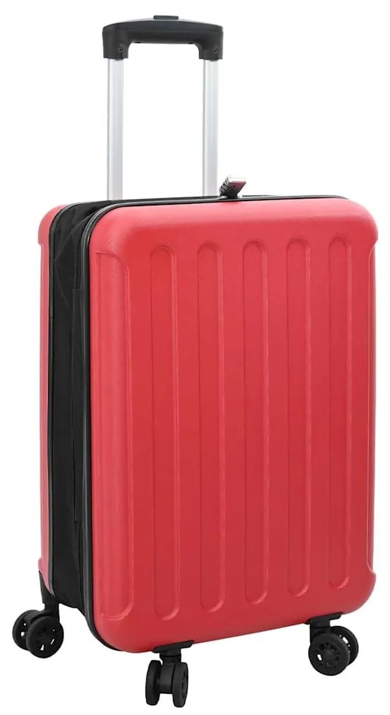 vidaXL Αναδιπλούμενη Βαλίτσα Σκληρού Κέλυφους 24'' Κόκκινη 43x27x66 εκ ABS