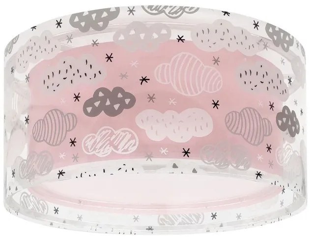 Πλαφονιέρα Παιδικό Φωτιστικό Οροφής Clouds Pink 41416 S Ango-41416S-Ροζ 41416S