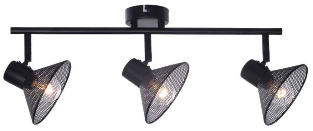 Φωτιστικό Τοίxου - Απλίκα Paloma TNK2833SB 3xΕ14 53x13x19cm Black Aca Metal
