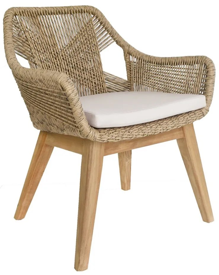 Πολυθρόνα Barbara/Rattan 01-00-2308 64x62x77cm Natural