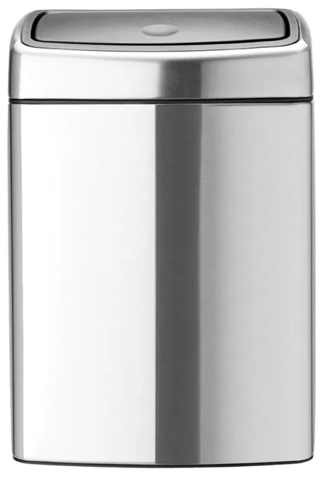 Brabantia 647205 Κάδος Απορριμμάτων Touch Bin 10L, Matt Steel Fingerprint Proof