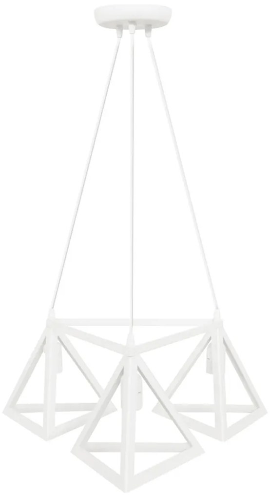 Φωτιστικό Οροφής Τρίφωτο Heronia Giza White 35-0100