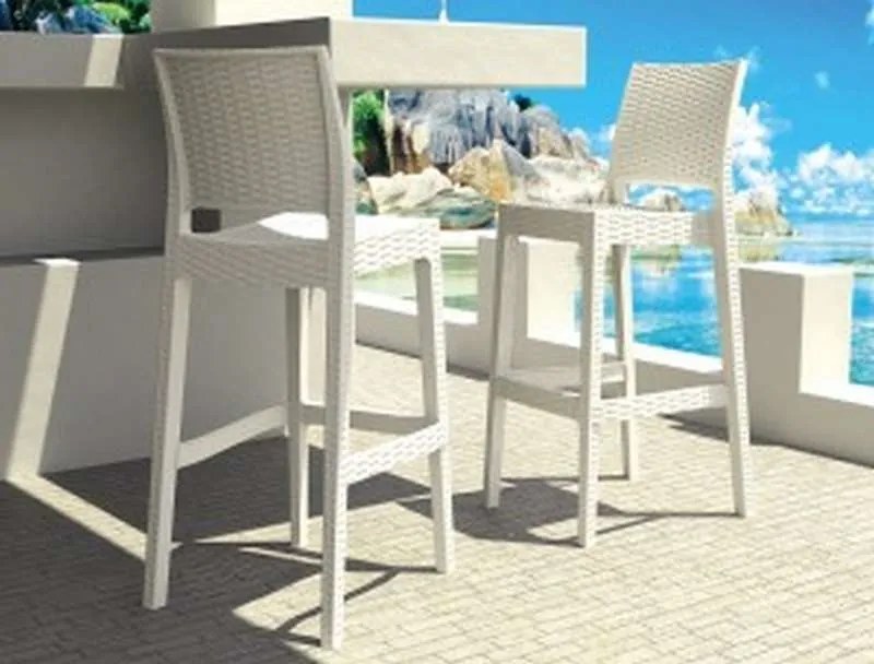 Σκαμπό Μπαρ Jamaica White