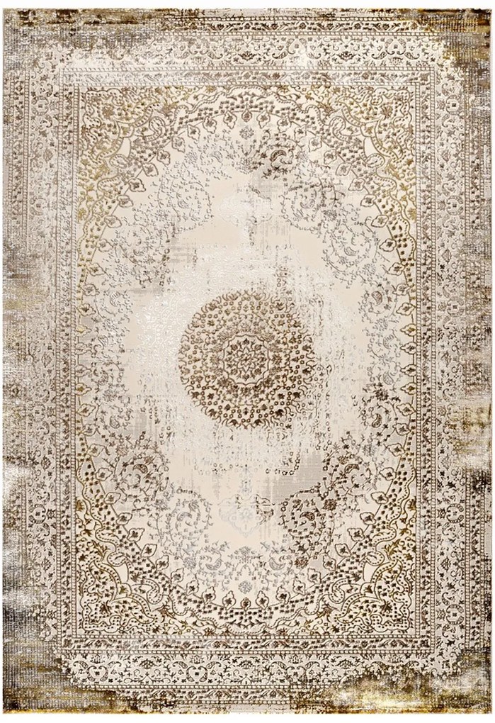 Χαλί Kashan 39549-075 Beige-Gold Merinos 160X230cm