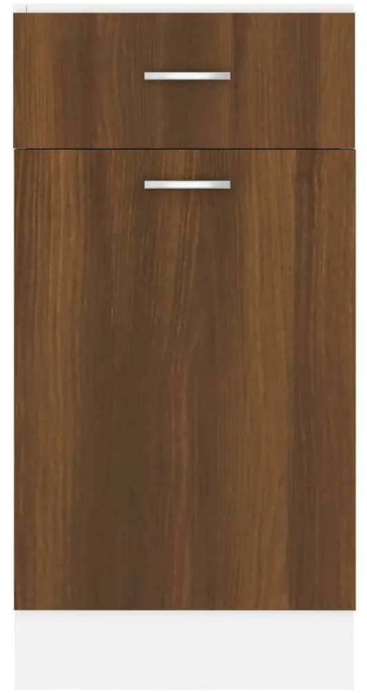 vidaXL Ντουλάπι με Συρτάρια "Lyon" Καφέ Δρυς 40x46x81,5 εκ. από Τεχνητό Ξύλο