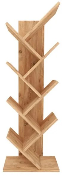 Βιβλιοθήκη μελαμίνης Milton Megapap pine oak 44x22x121εκ. GP041-0007,2-GP041-0007,2-Καφέ GP041-0007,2