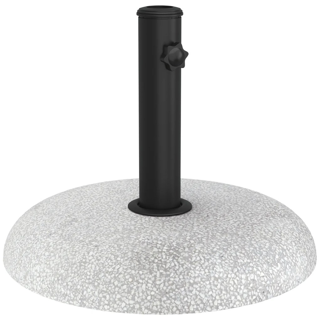 vidaXL Βάση Παράσολου για Στήλους 37/42/52/58mm Ανοιχτό Γκρι Σκυρόδεμα 20 kg