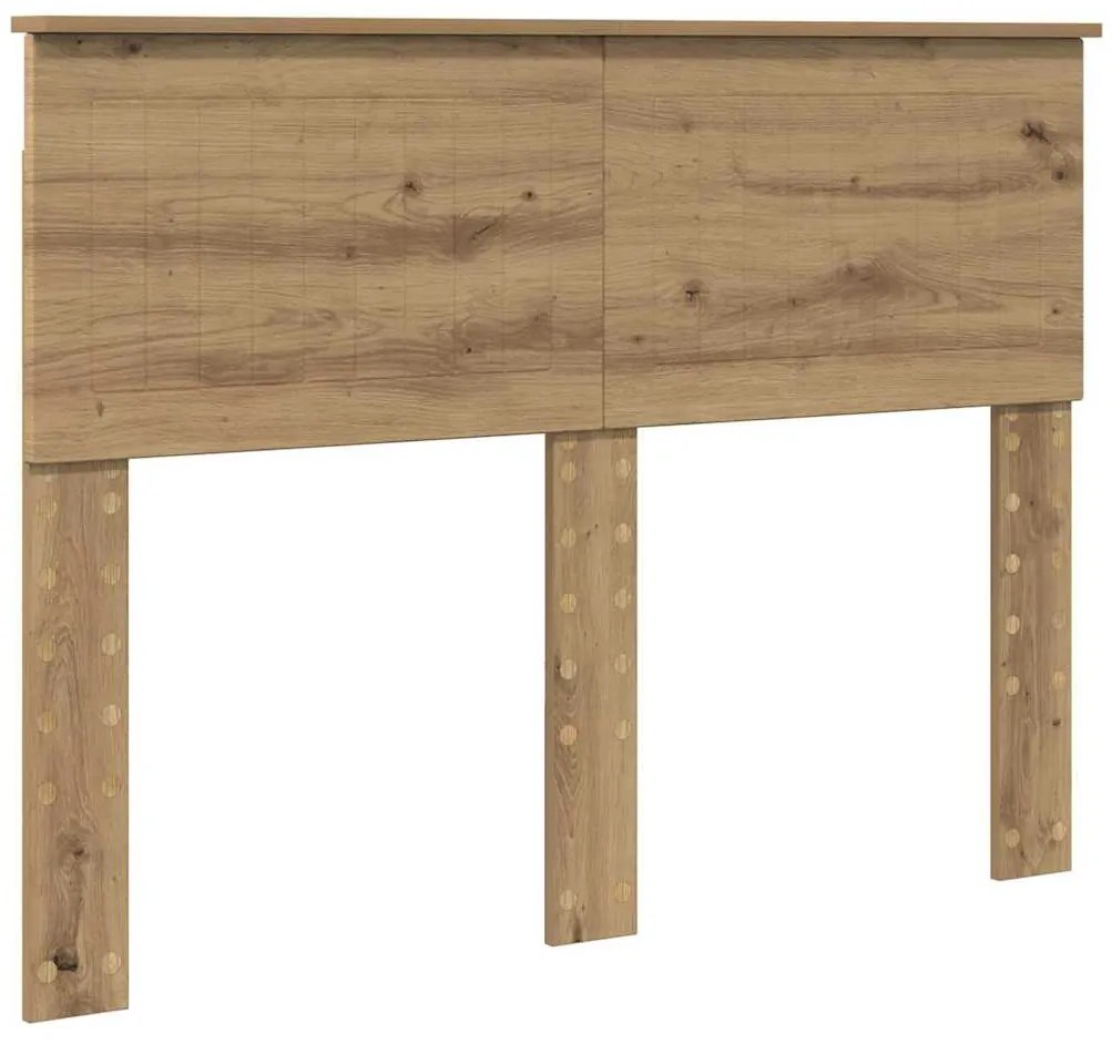 vidaXL Κεφαλάρι με κεφαλάρι Artisan Oak 120 cm Επεξεργασμένο ξύλο