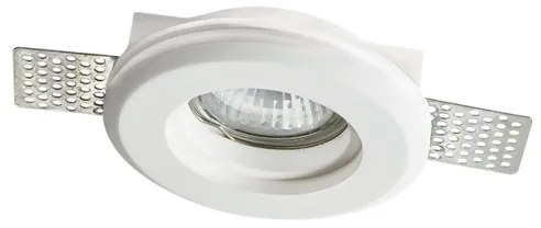 Χωνευτό Στρογγυλό Σποτ Γύψινο Trimless ERIN GU10 Λευκό G90051C ACA-G90051C-Λευκό G90051C