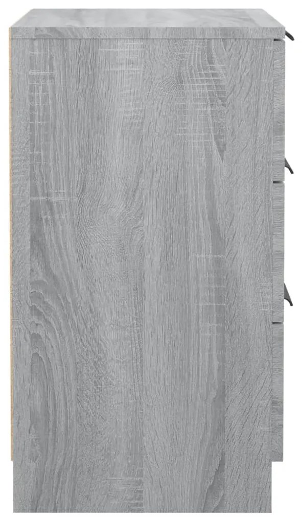 vidaXL Κομοδίνο Γκρι Sonoma 40x36x65 εκ.