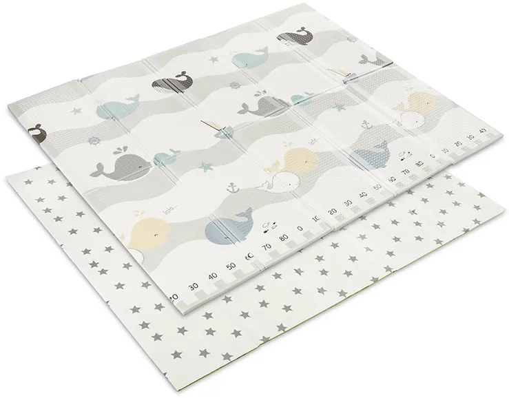 Χαλάκι Δραστηριοτήτων Πτυσσόμενο Διπλής Όψης Waves &amp; Stars 180x200cm 10300490004 Lorelli