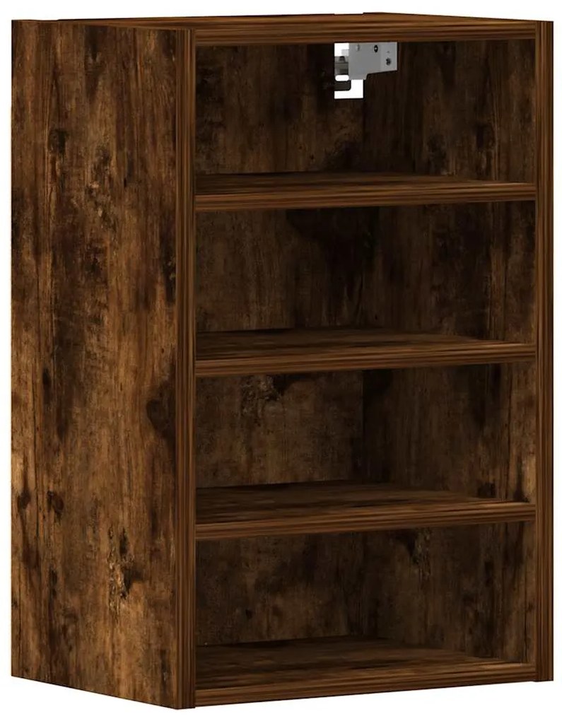 vidaXL κρεμαστό ντουλάπι Riga καπνιστή δρυς 40x29,5x60 cm