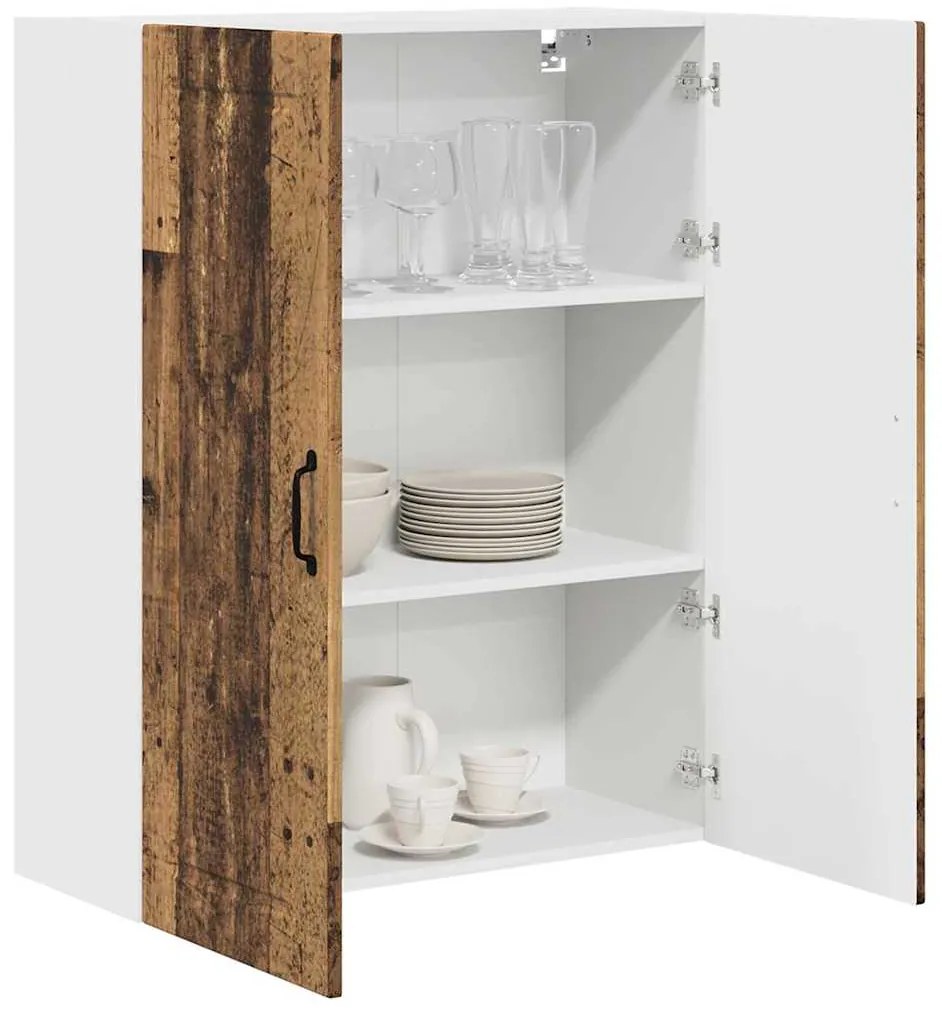 vidaXL Ντουλάπα Κουζίνας με ράφι με πόρτα Παλιό ξύλο 80 x 31 x 100 εκ.