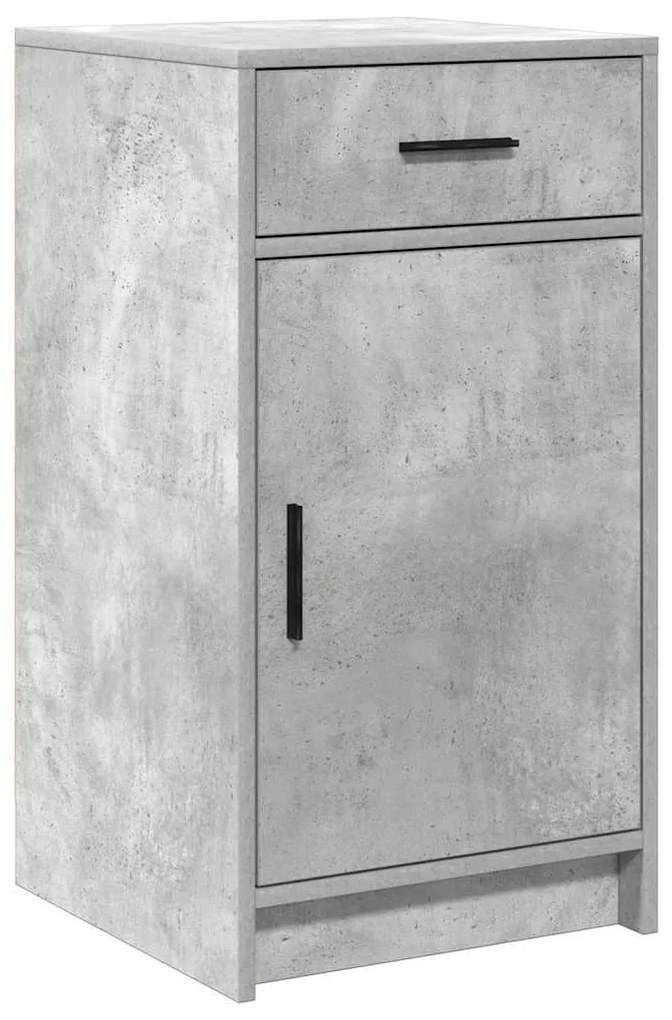 vidaXL Πλαϊνό γραφείο με συρτάρι Σκυρόδεμα Γκρι 40 x 40.5 x 75 εκ