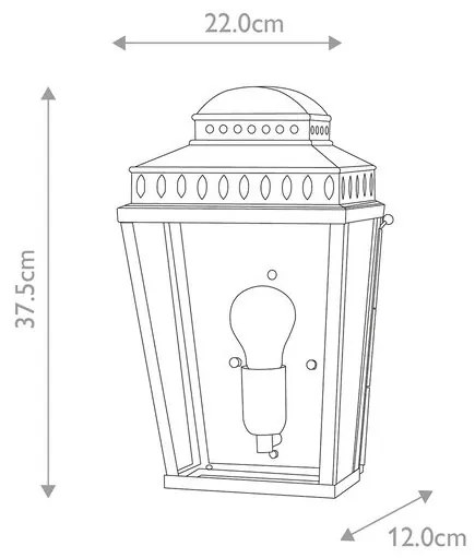 Απλίκα Φωτιστικό Τοίχου E27 60W IP44 Mansion House Elstead Lighting MANSION-HOUSE-V Σιέλ/Βεραμάν/Μέντα