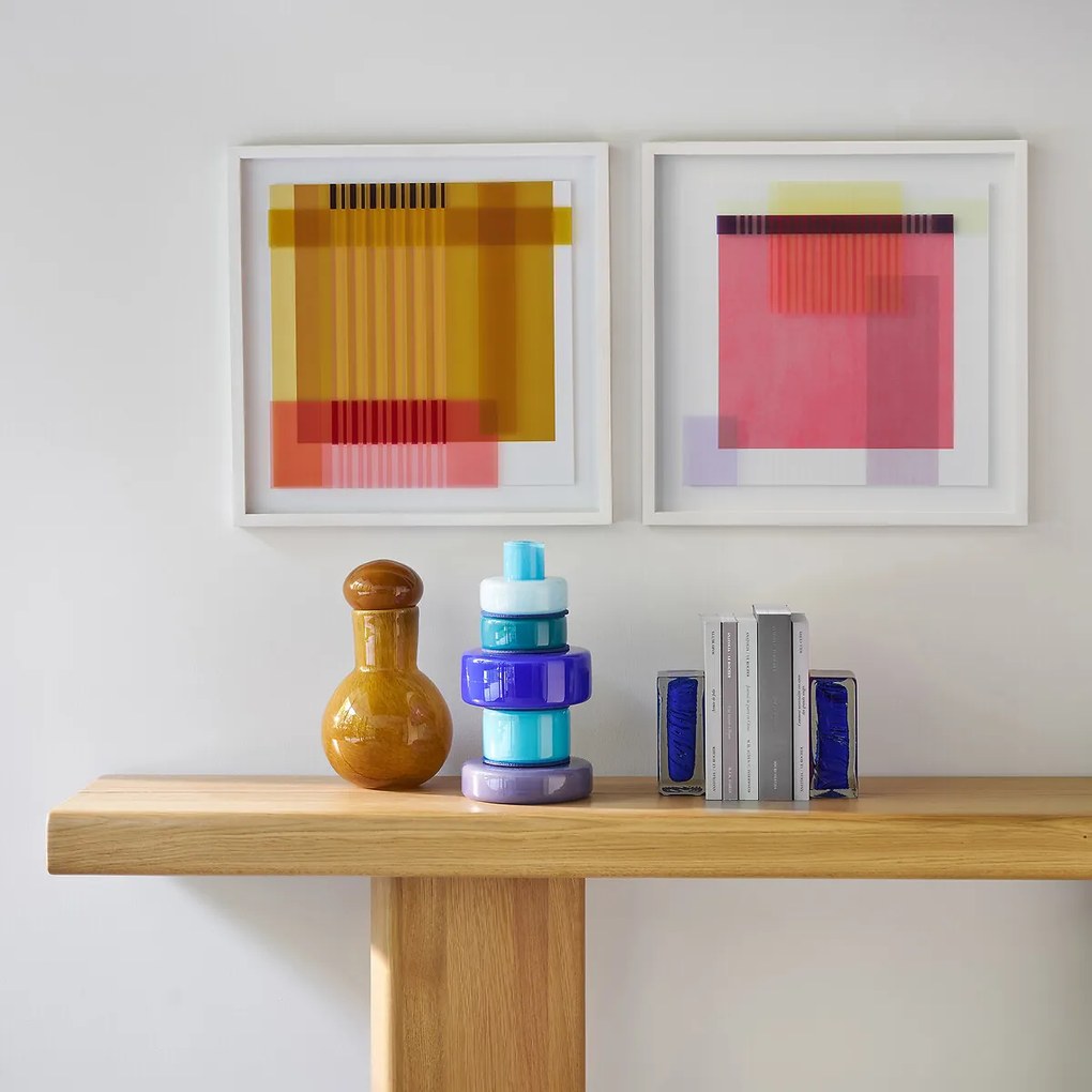 Βάζο-μπουκάλι από φυσητό γυαλί, ύψος 30 εκ., Stine