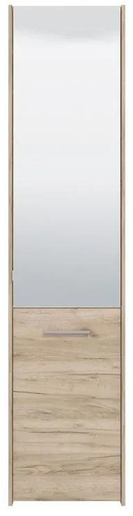 Παπουτσοθήκη Menorca 1K OG Γκρί Δρύς 46,5x37,5x199 εκ. 46.5x37.5x199 εκ.