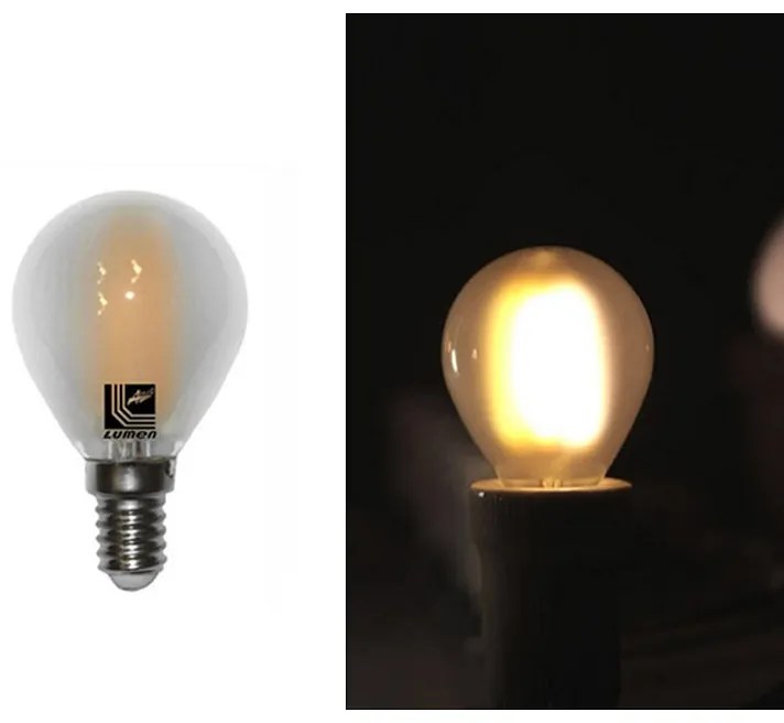 Adeleq Led Λάμπα Cog Σφαιρικό Ματ Ε14 6W 230V Θερμό 13-1413600