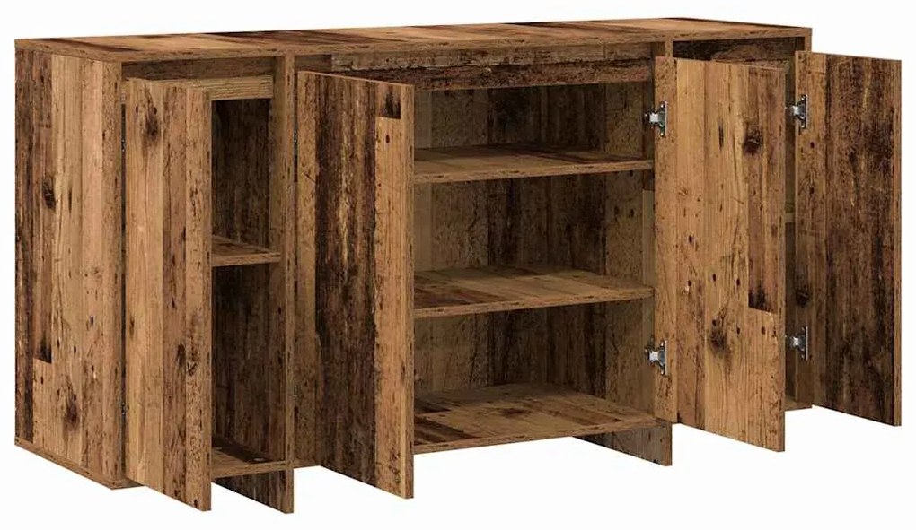 vidaXL Πλαϊνό γραφείο Παλιό ξύλο 135 x 41 x 75 εκ Επεξεργασμένο ξύλο