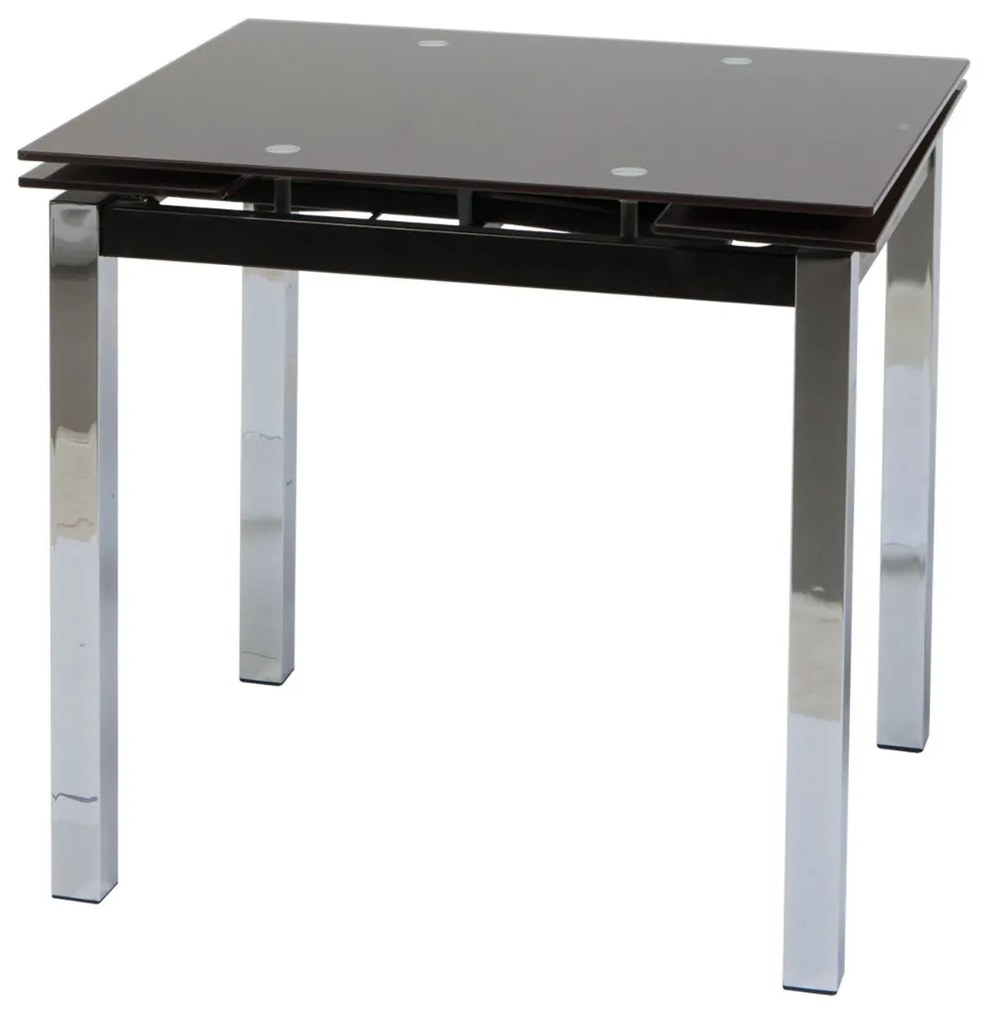 Τραπέζι Glamour 80 Μαύρο 80(120) x 65 x 75