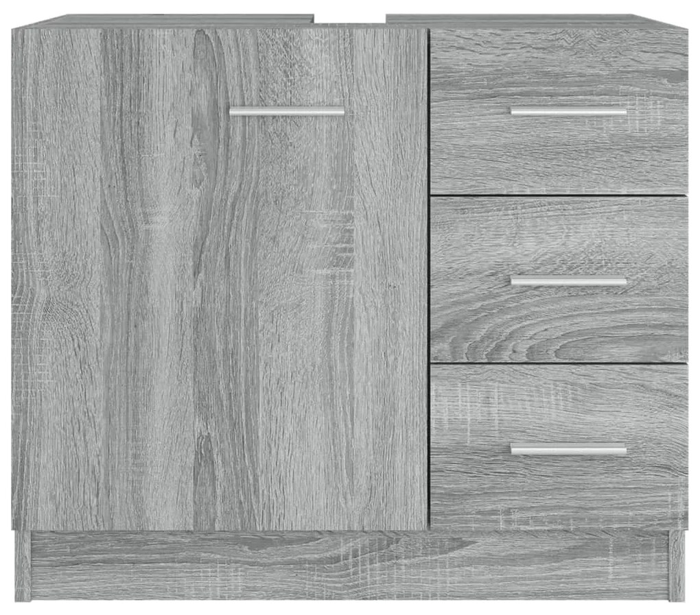 vidaXL Ντουλάπι Νιπτήρα Grey Sonoma 63x38,50x54 εκ. Επεξεργ. Ξύλο
