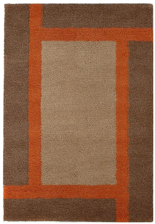 Χειροποίητο Χαλί Kyoto MISISIPI ΒΕ BROWN Royal Carpet - 160 x 230 cm - 19SRMIBEBR.160230