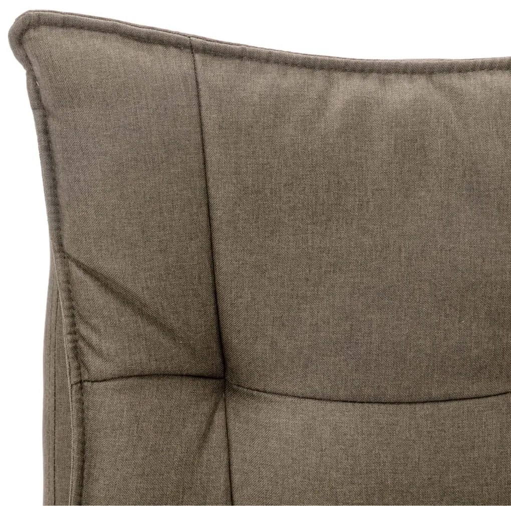 vidaXL Πολυθρόνα Γραφείου Μασάζ Χρώμα Taupe Υφασμάτινη