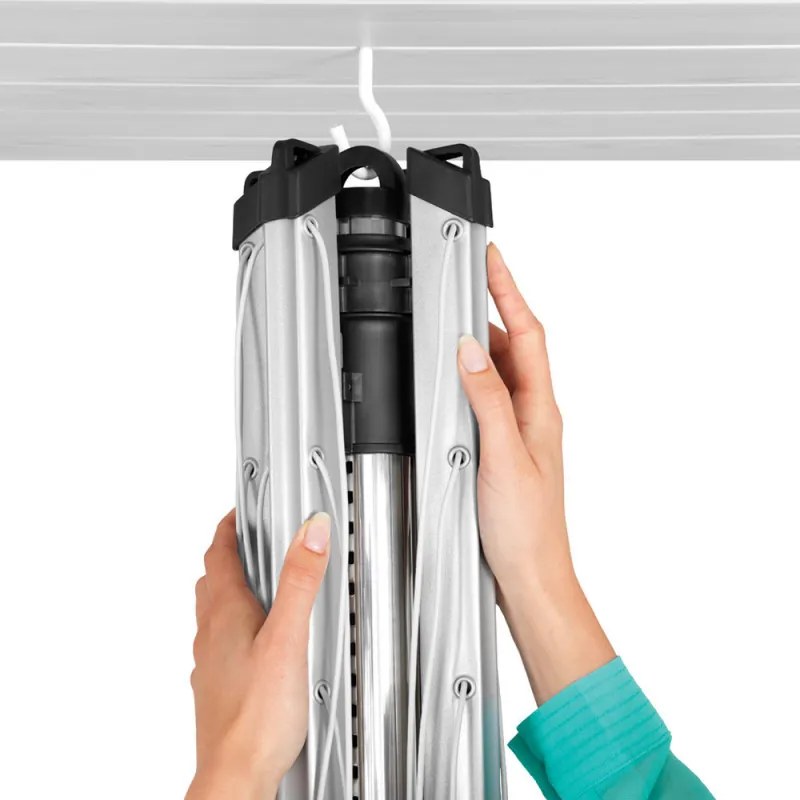 Brabantia Lift-O-Matic για εξωτερικούς χώρους 90300269, 60 m, Ρυθμιζόμενο ύψος, Μεταλλικό καρφί, Ανθεκτικό στη διάβρωση, Inox