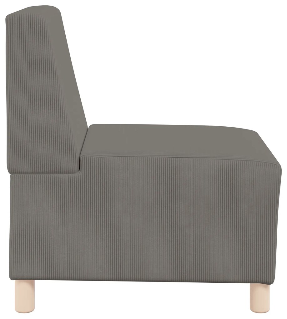 vidaXL Καθίσμα Σαλονιού Ανοιχτό γκρι 55 x 74 x 82 εκ. Βελούδο
