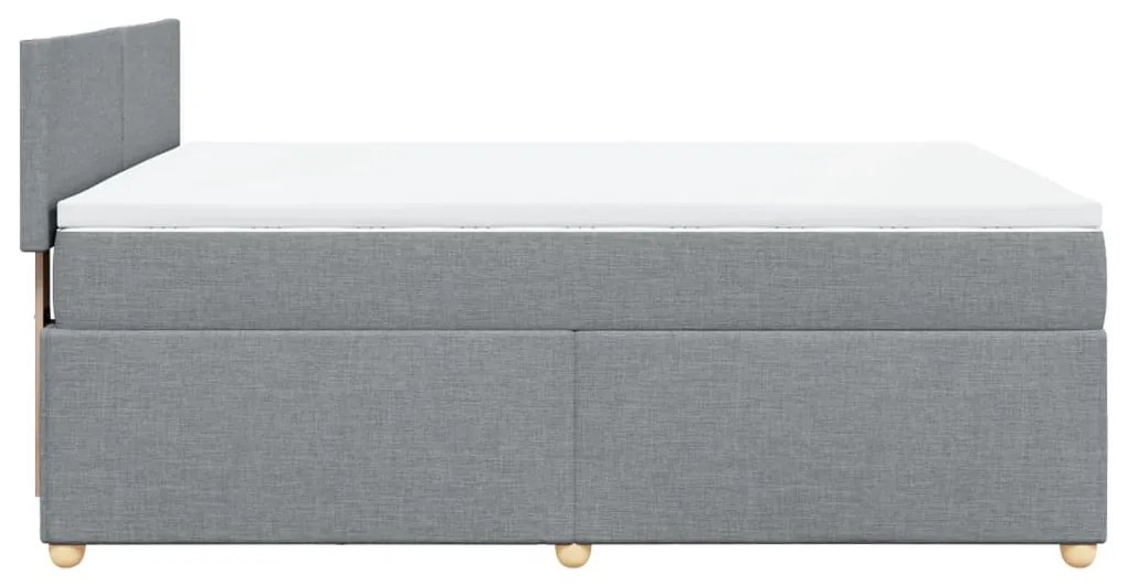 ΚΡΕΒΑΤΙ BOXSPRING ΜΕ ΣΤΡΩΜΑ ΑΝΟΙΧΤΟ ΓΚΡΙ 140X190 ΕΚ. ΥΦΑΣΜΑΤΙΝΟ 3288968