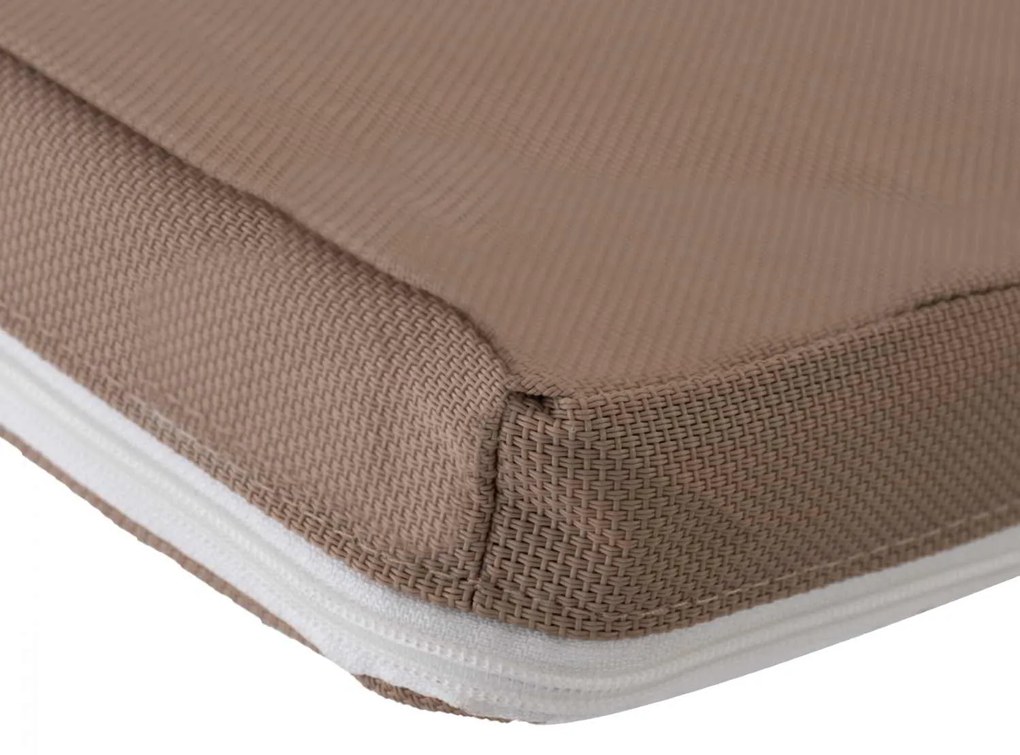 ΜΑΞΙΛΑΡΙ ΞΑΠΛΩΣΤΡΑΣ TEXTILENE 600gr/m2 2X1 SIFNOS ΜΟΚΑ HM11234.04T 196(117+1+78)x58x6 εκ.