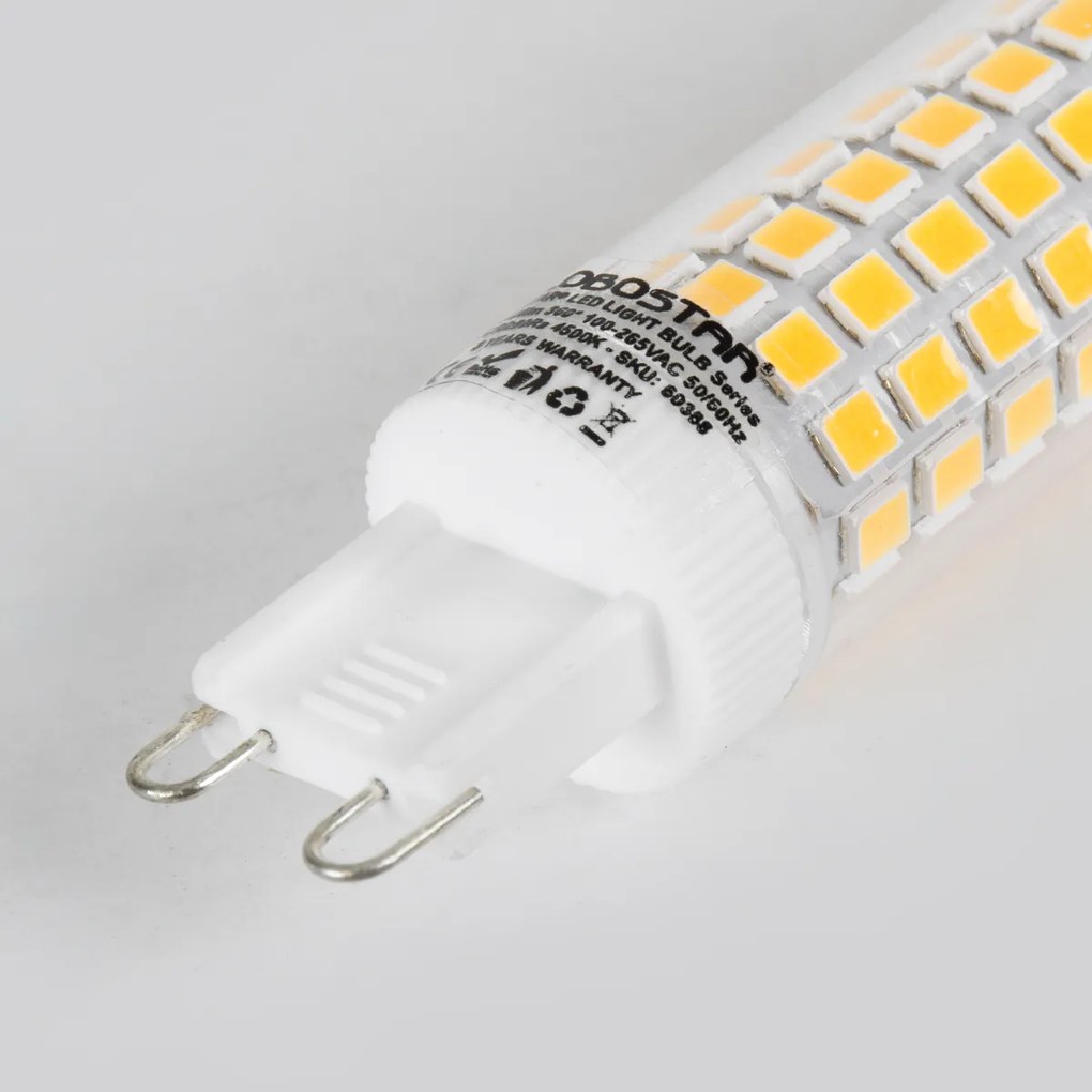 GloboStar® 60389 Λάμπα LED G9 8W 1088lm 360° AC 220-240V IP20 Φ1.86 x Υ7.5cm Θερμό Λευκό 2700K - 3 Years Warranty