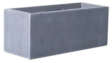 Γλάστρα Πήλινη Ορθογώνια Moody Γκρι S 50x50x20 εκ. A-6070-8 Supergreens-A-6070-8-Γκρι A-6070-8