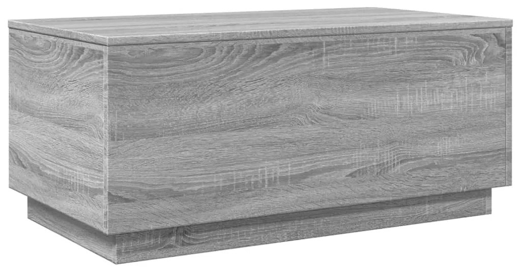vidaXL Τραπεζάκι Σαλονιού με LED Γκρι Sonoma 90 x 50 x 40 εκ.