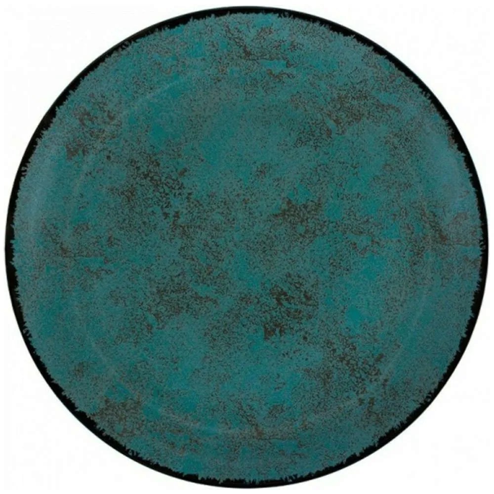Πιατέλα Στρογγυλή Πορσελάνινη PR18274805 Teal 31cm Turquoise Oriana Ferelli® Porcelain
