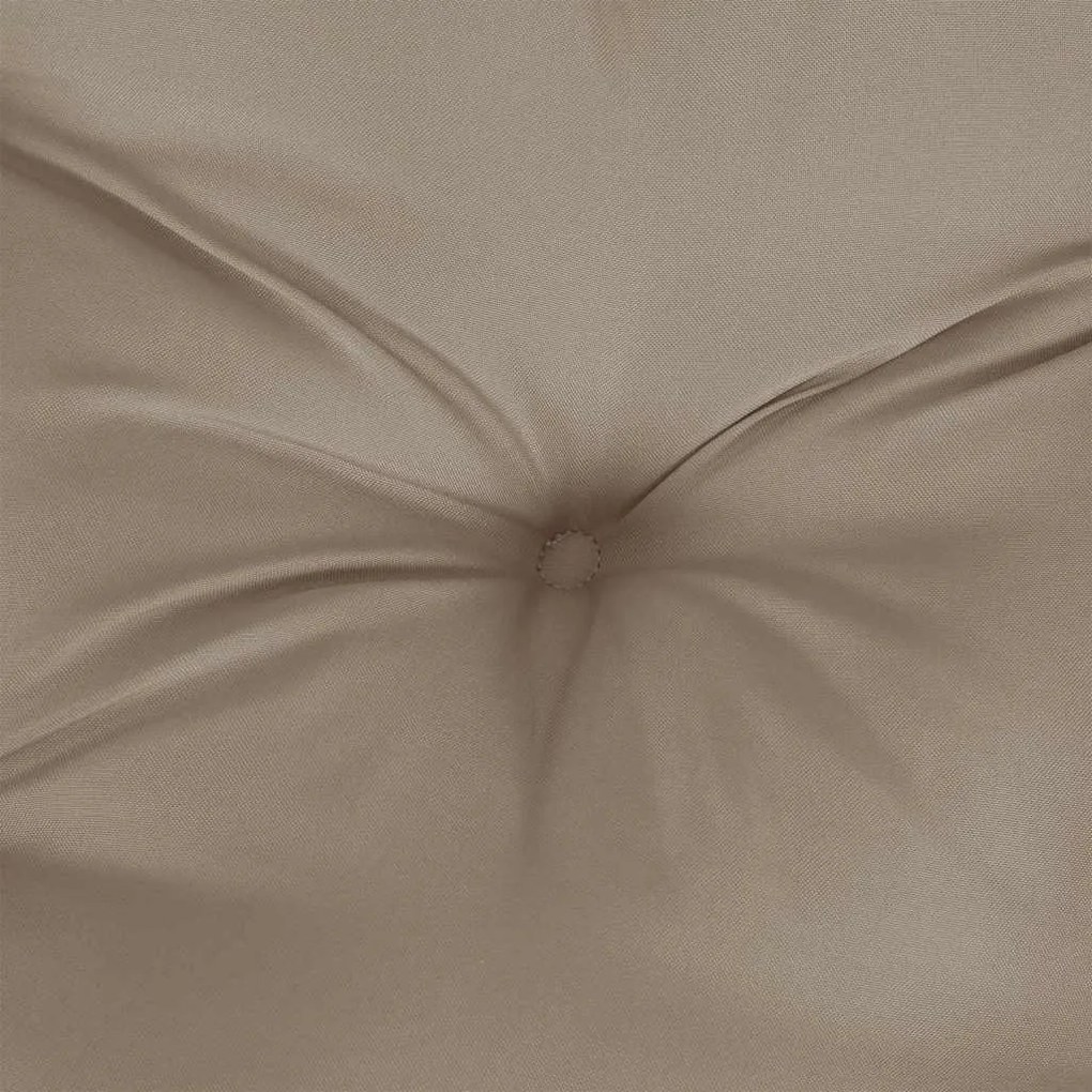 vidaXL Μαξιλάρι Πάγκου Κήπου Taupe 100x(50+50)x7 εκ. Ύφασμα Oxford