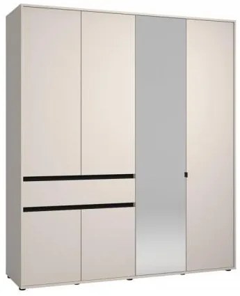 ΝΤΟΥΛΑΠΑ CORBETT 4K1F1O h211 CASHMERE/ΜΑΥΡΟ ΜΑΤ ΧΡΩΜΑ 183x55x211εκ 11014105