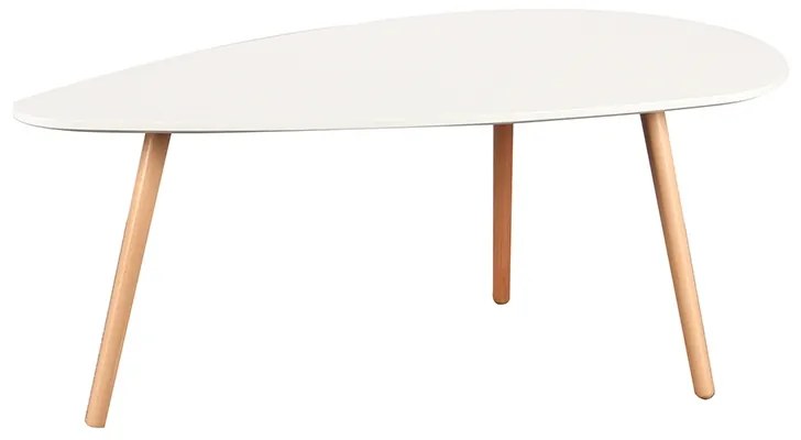 Τραπέζι Σαλονιού TAMY Φυσικό/Λευκό Ξύλο/MDF 116x65x45cm