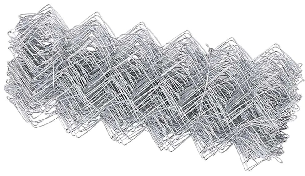 vidaXL Συρματόπλεγμα περίφραξης Ασημί 10 x 0.4 m Γαλβανισμένος χάλυβας