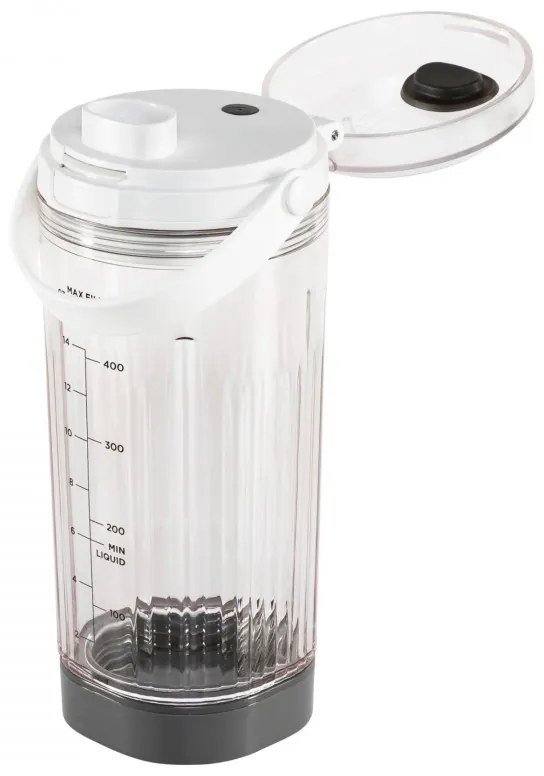 Φορητό μπλέντερ Ninja Blast BC151EUWH, 7,4W, 530 ml, ατσάλινη λεπίδα με 6 λεπίδες, θρυμματισμός πάγου, έως 10 κύκλοι, χωρίς BPA, USB-C, λευκό