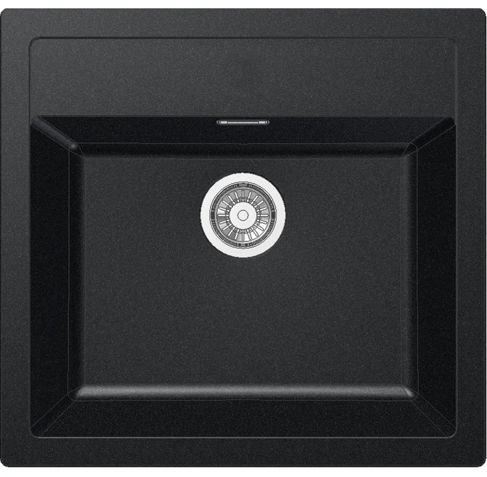 Franke Smart Sirius SID 610-49 Ένθετος Συνθετικός Νεροχύτης 53cm Carbon Black