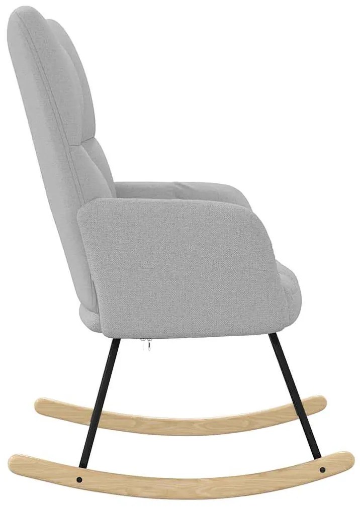 vidaXL Κουνιστή καρέκλα Cloud Grey Fabric