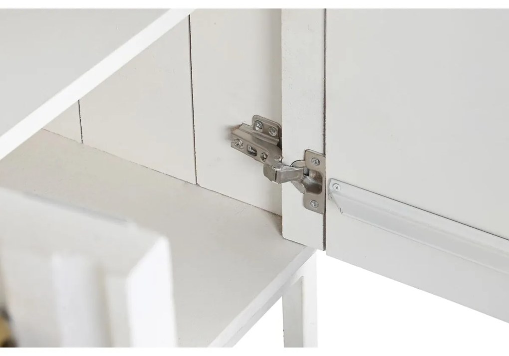 Σκευοθήκη DKD Home Decor Λευκό Μέταλλο Ξύλο από Μάνγκο 152 x 40 x 77 cm