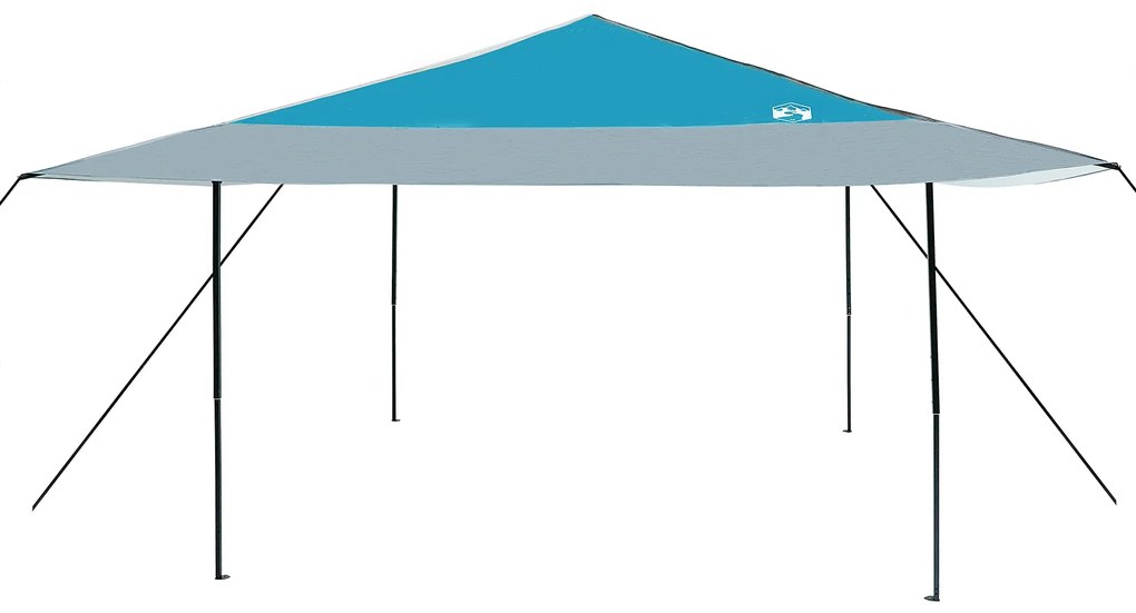 vidaXL Σκηνή Σκίασης Μπλε 400 x 400 x 227 / 236 / 245 εκ Ύφασμα Oxford